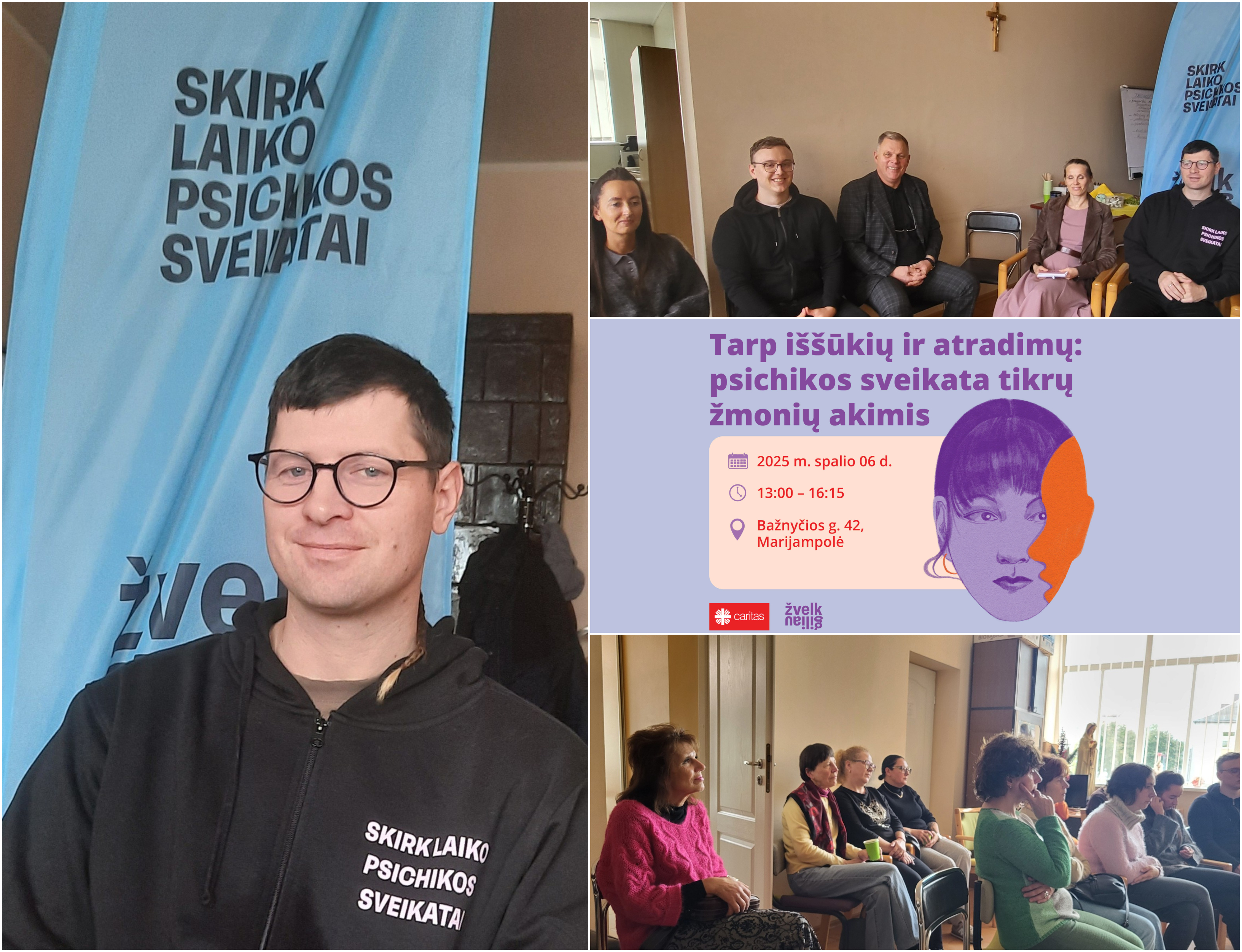 „Žvelk giliau“ Marijampolėje: kaip gyventi su psichikos sveikatos iššūkiais?